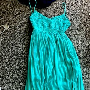 teal song sun dress. still has tags